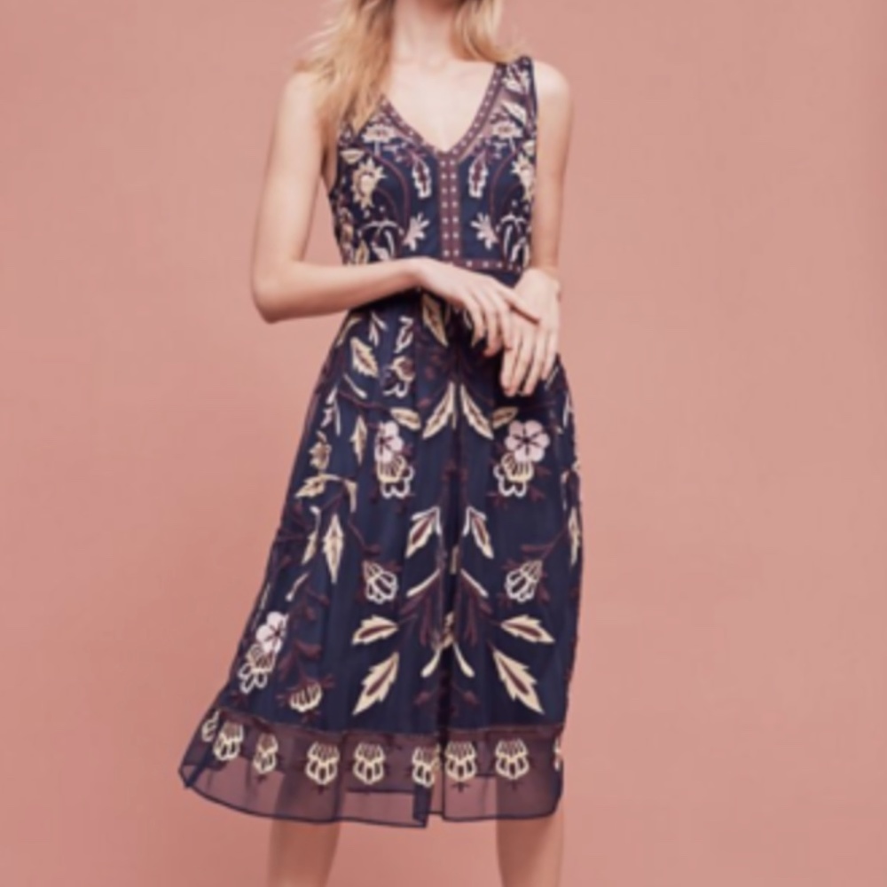 Anthropologie Alicante Dress by Moulinette Soeurs in Size 00